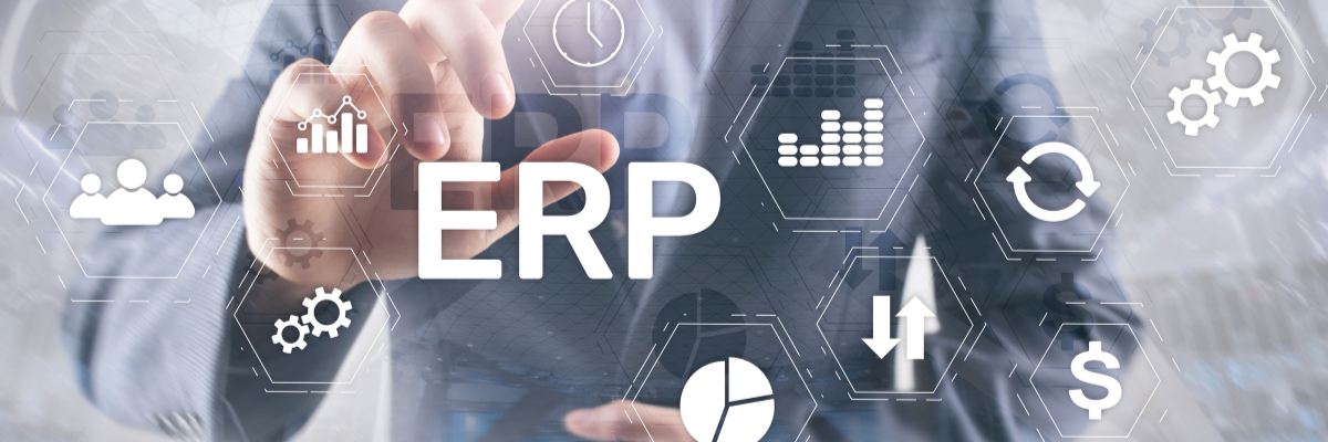 Schematische Darstellung vernetzter ERP-Funktionen